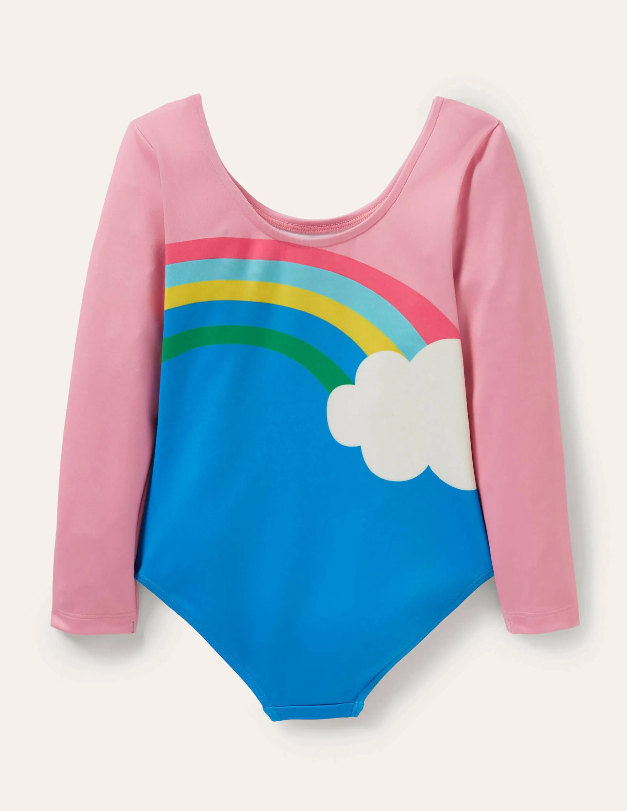 Activewear Leotard-Pink Lemonade Rainbow