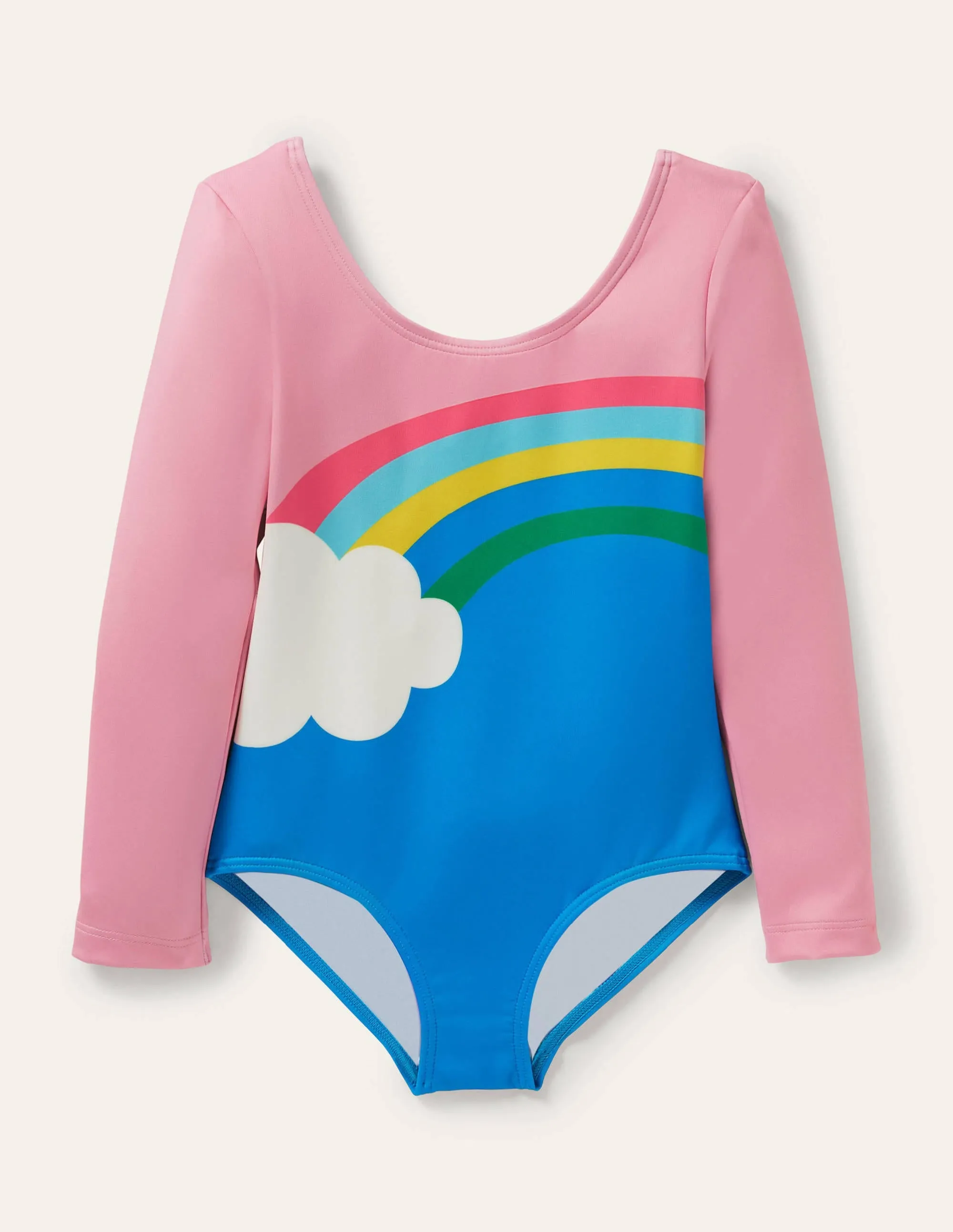 Activewear Leotard-Pink Lemonade Rainbow