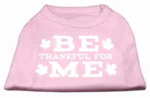 Be Thankful for Me Screen Print Shirt Light Pink L (14)