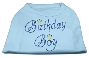 Birthday Boy Rhinestone Shirts Baby Blue S (10)
