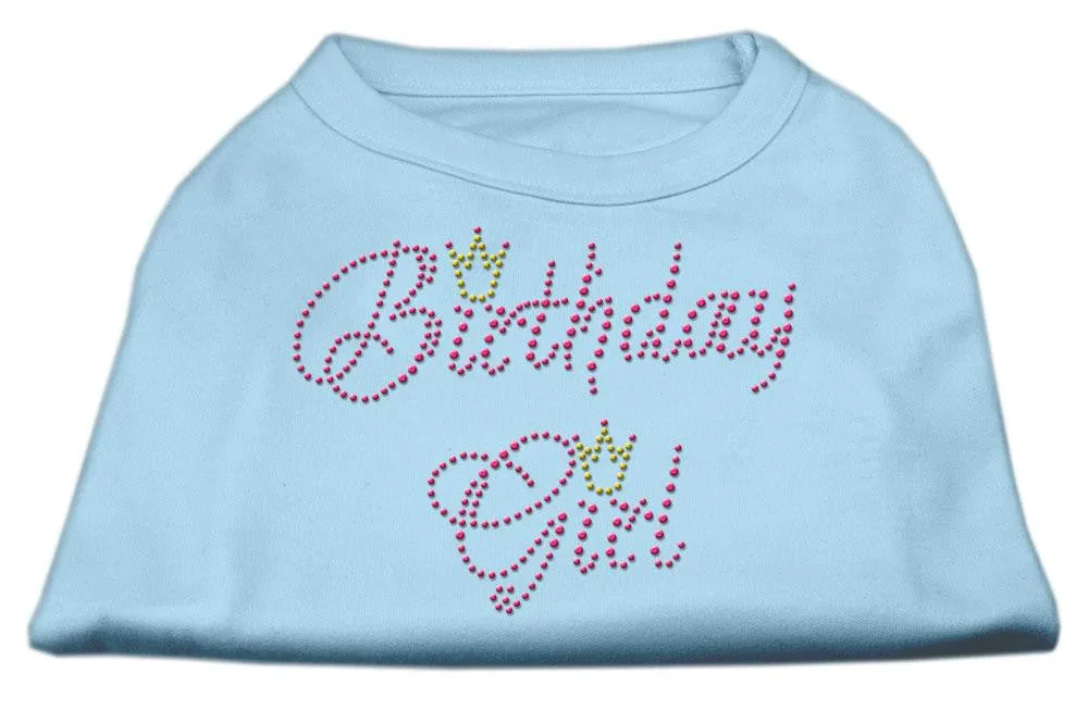 Birthday Girl Rhinestone Shirt Baby Blue XS (8)