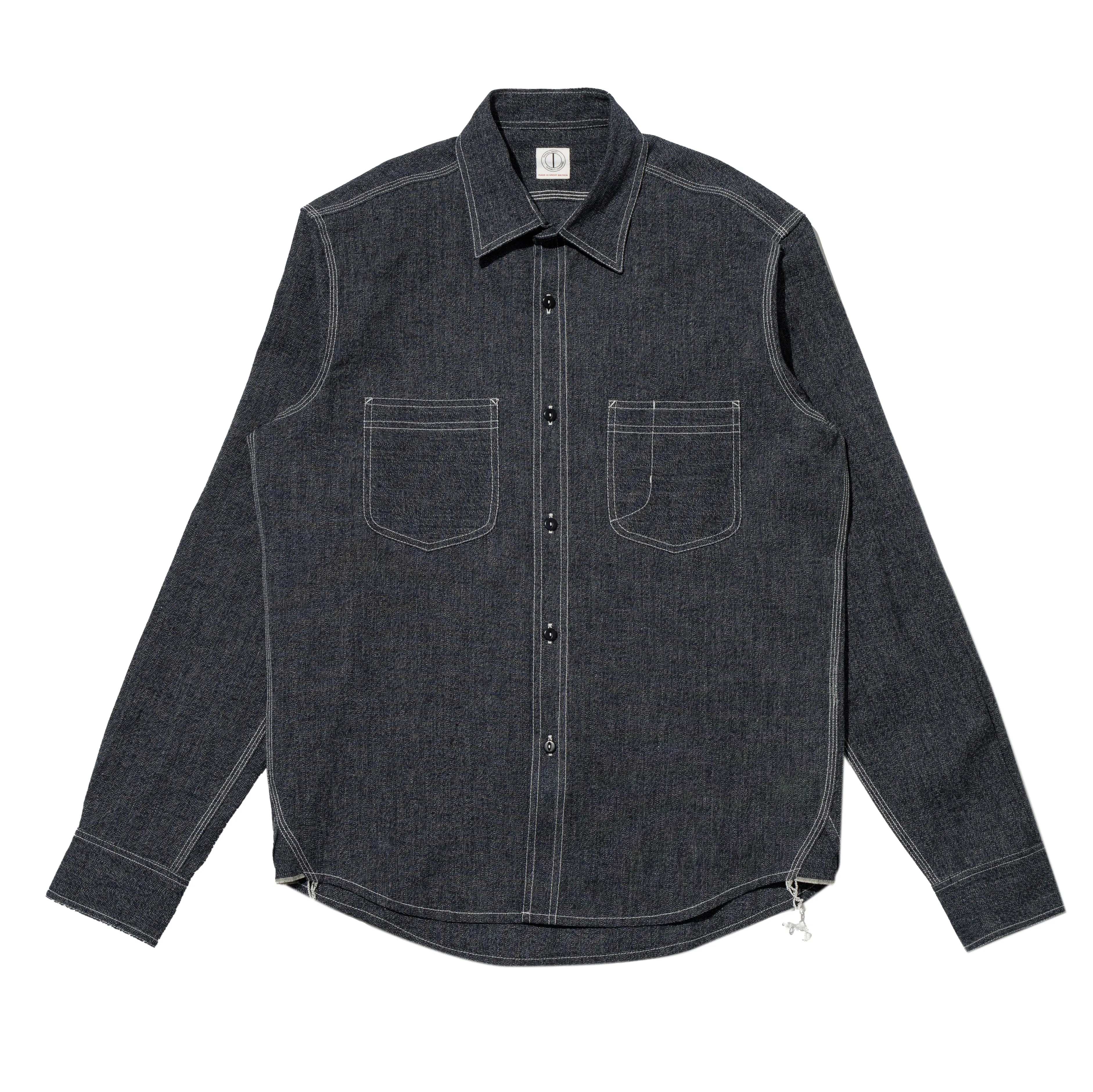 Dawson Denim x Triplstitched Workwear Shirt - 7oz Salt and Pepper Twisted Yarn