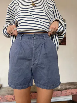 French Faded Workwear Shorts #1