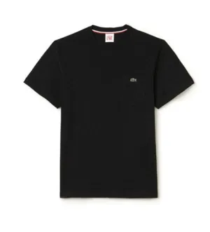 Lacoste L!VE Jersey Cotton Crew Neck T-Shirt Black
