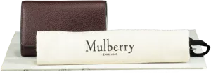 Mulberry Red Medium Darley Oxblood Grained Leather Purse Wallet One Size