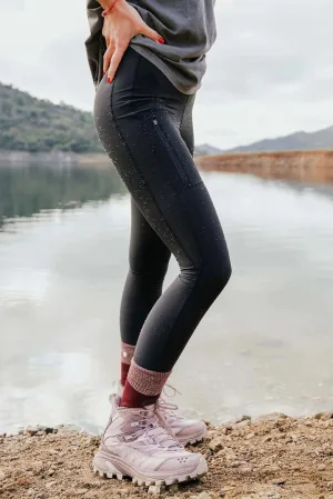 Shower Resistant Softshell Leggings - Black