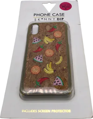 Skinnydip Brown Iphone X Fruit Salad Phone Case