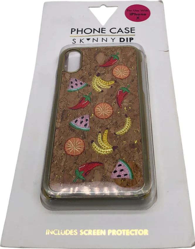 Skinnydip Brown Iphone X Fruit Salad Phone Case