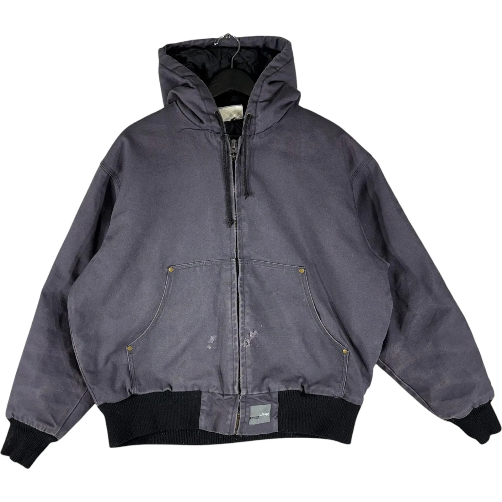 Vintage Jeep Hooded Workwear Jacket