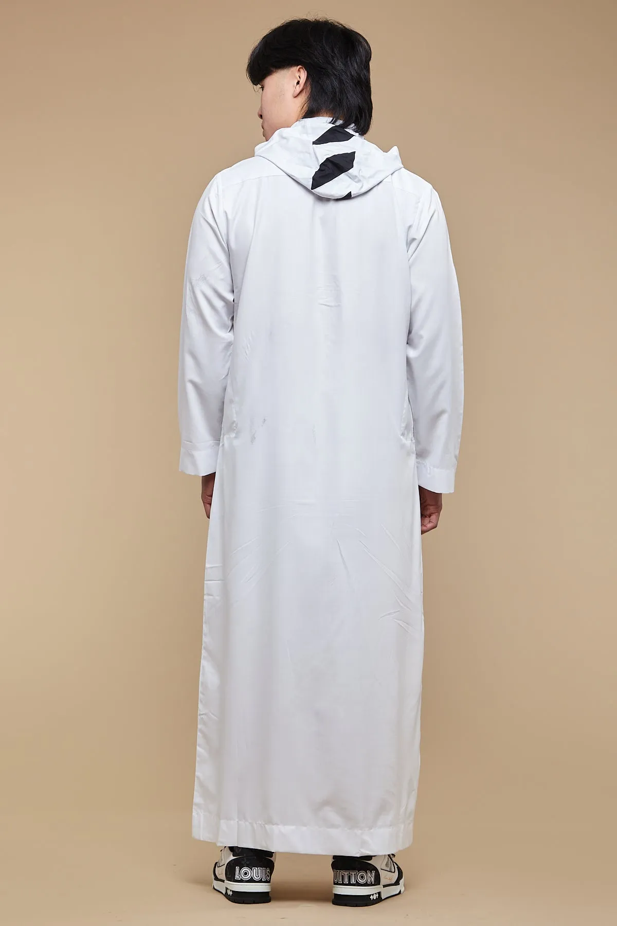 White Striped Hoody Thobe